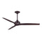 Spitfire DC 64 Inch Ceiling Fan  option Dark Walnut