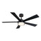 TorchAire Ceiling Fan with Light  option Black with Black Blades