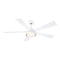 TorchAire Ceiling Fan with Light  option Matte White with Matte White Blades