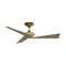Yogi Indoor/Outdoor Smart Ceiling Fan  option Brushed Satin Brass with Natural Blades