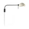 Dominica Plug In Swing Arm Wall Sconce  option Beige