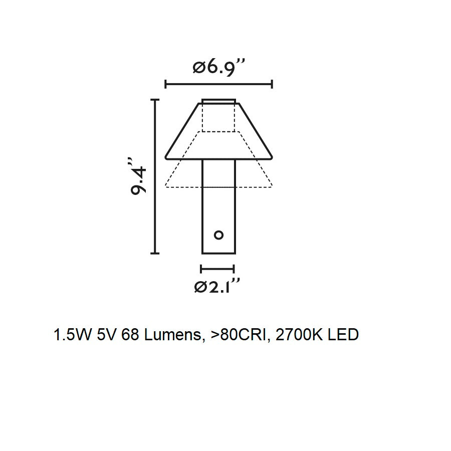 Fuji Portable LED Table Lamp