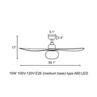 Outwood LED Ceiling Fan
