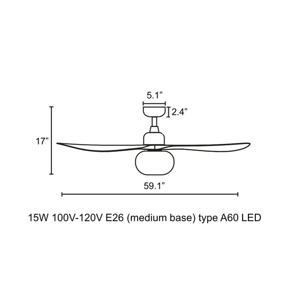 Outwood LED Ceiling Fan