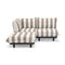 Paletti Medium Indoor/Outdoor Lounge Set  option Stripe Cacao