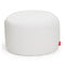 Point Indoor/Outdoor Pouf Ottoman  option Natural White Olefin / Large: 27.6 in diameter