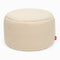 Point Sherpa Pouf Ottoman  option Ecru Sherpa