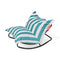 Rock n' Roll Slim Rocking Chair  option Stripe Azur