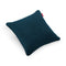 Square Recycled Royal Velvet Pillow  option Deep Sea