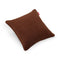 Square Recycled Royal Velvet Pillow  option Tobacco