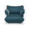 Sumo Recycled Velvet Lounge Chair  option Petrol