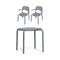 Toní Bistreau Table Set with Two Armchairs  option Elephant