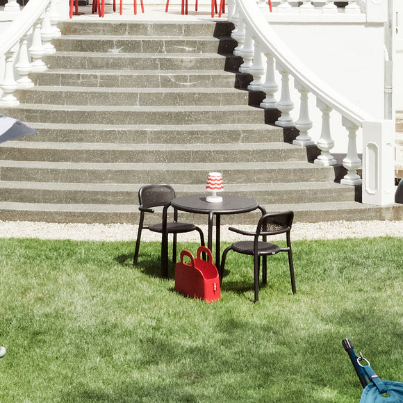Toni Bistreau Table Set with Two Outdoor Armchairs