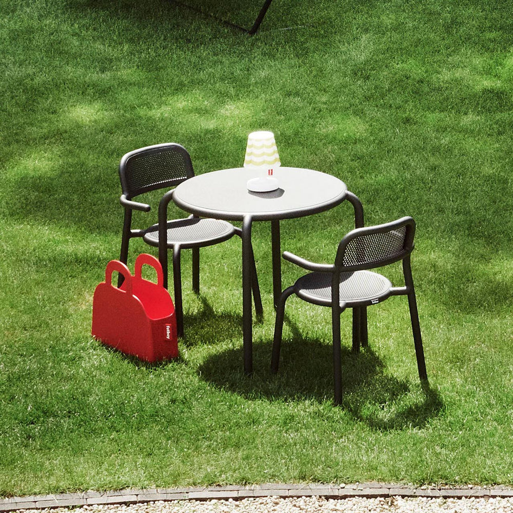 Toni Bistreau Table Set with Two Outdoor Armchairs