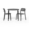Toní Bistreau Table Set with Two Chairs  option Anthracite