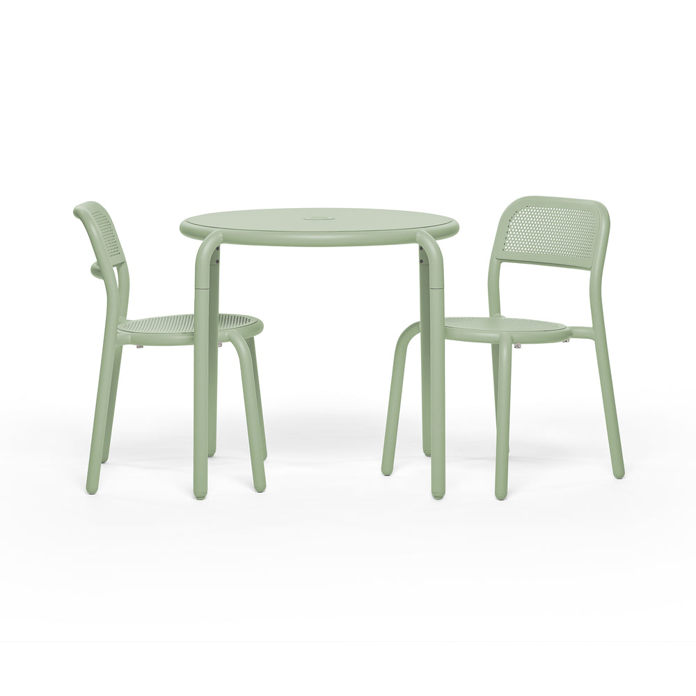 Toni Bistreau Table Set with Two Outdoor Chairs