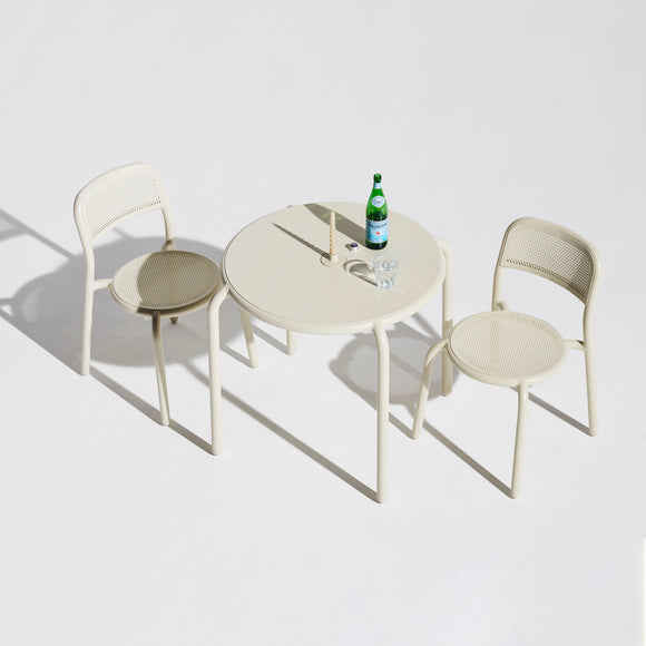 Toni Bistreau Table Set with Two Outdoor Chairs