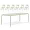 Toní Tablo Table Set with Six Chairs  option Desert
