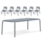 Toní Tablo Table Set with Six Chairs  option Elephant