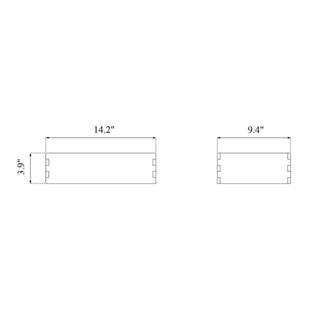B98 Bookcase Plinth