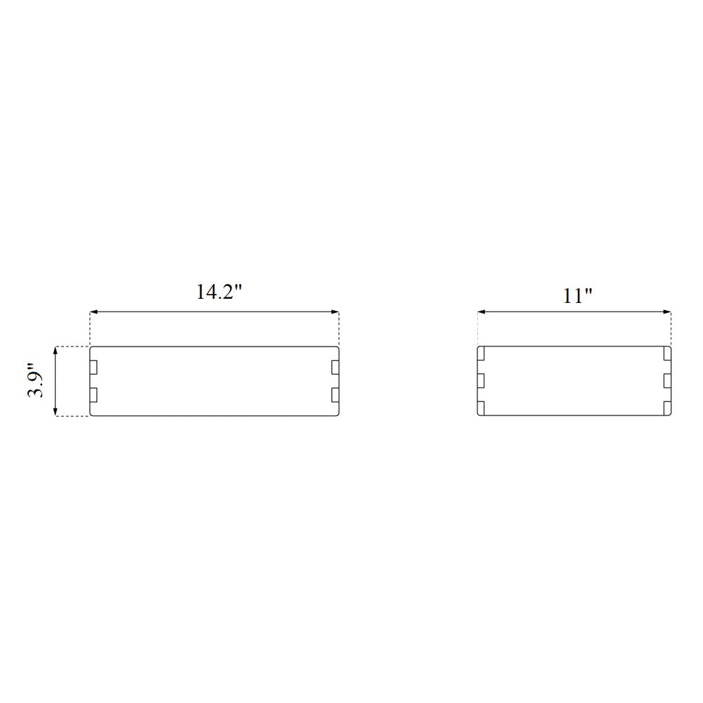 B98 Bookcase Plinth
