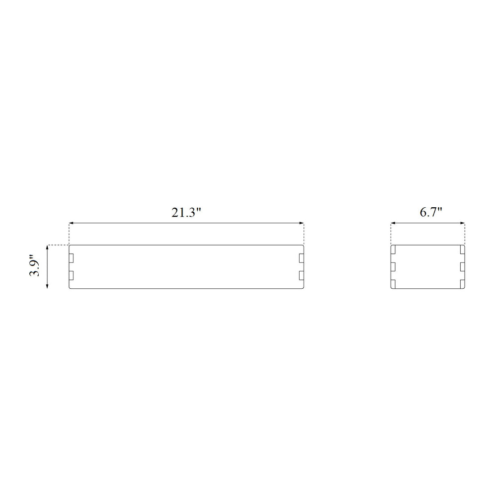 B98 Bookcase Plinth