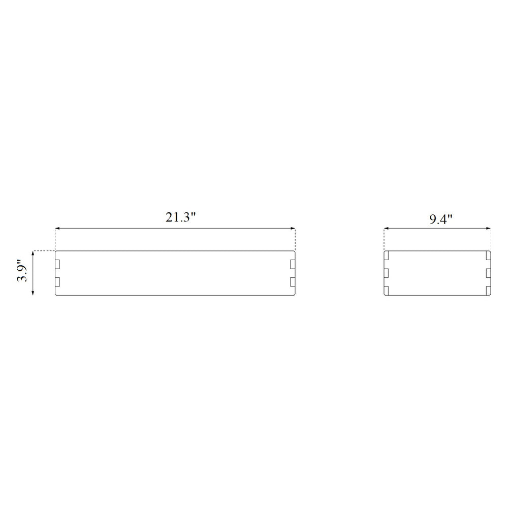 B98 Bookcase Plinth
