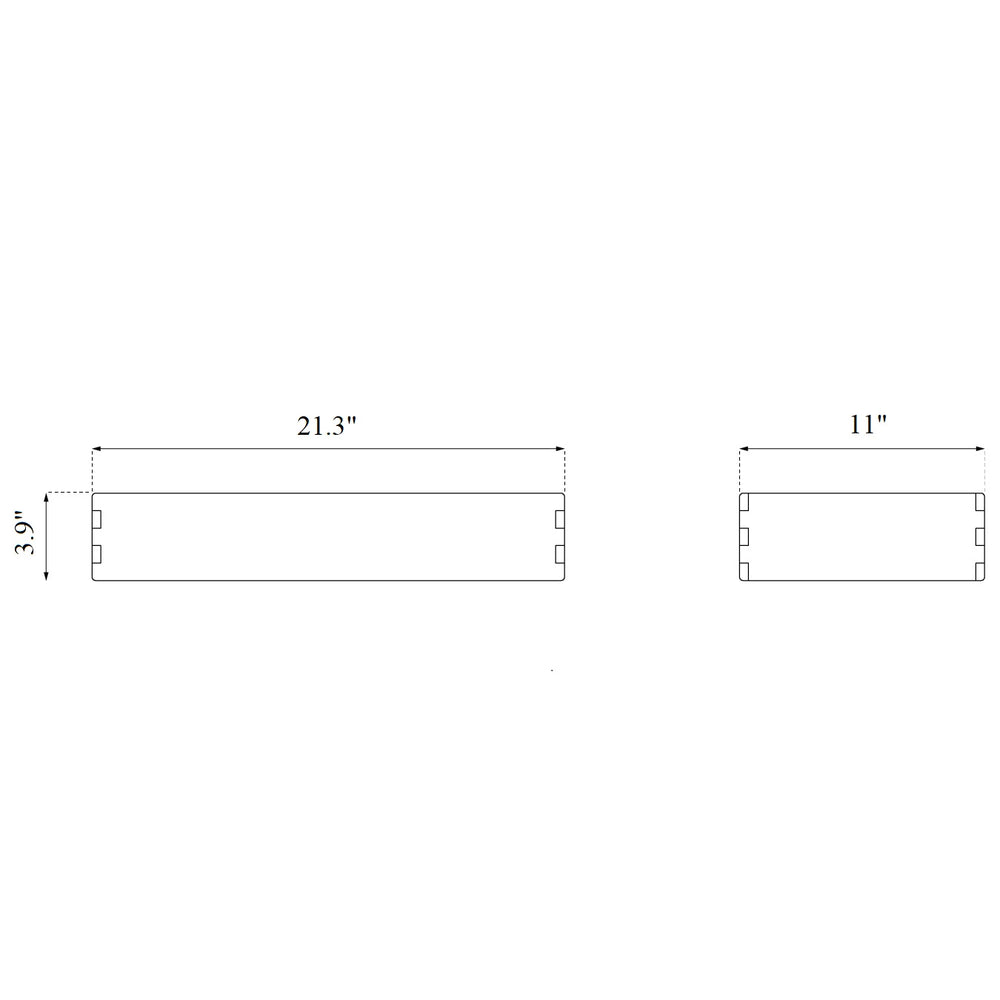 B98 Bookcase Plinth