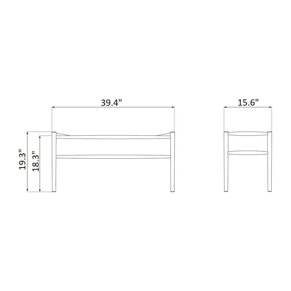 J163 Piano Bench