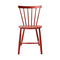 J46 Dining Side Chair  option Coral Red Beech