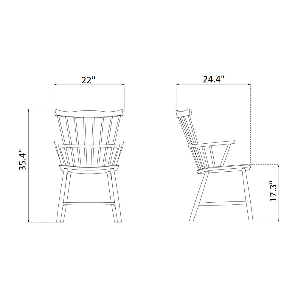 J52B Dining Armchair