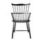 J52B Dining Armchair  option Jet Black
