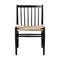 J80 Dining Side Chair  option Jet Black