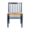 J80 Dining Side Chair  option Steel Blue