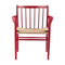 J81 Dining Armchair  option Ruby Red