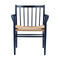 J81 Dining Armchair  option Steel Blue