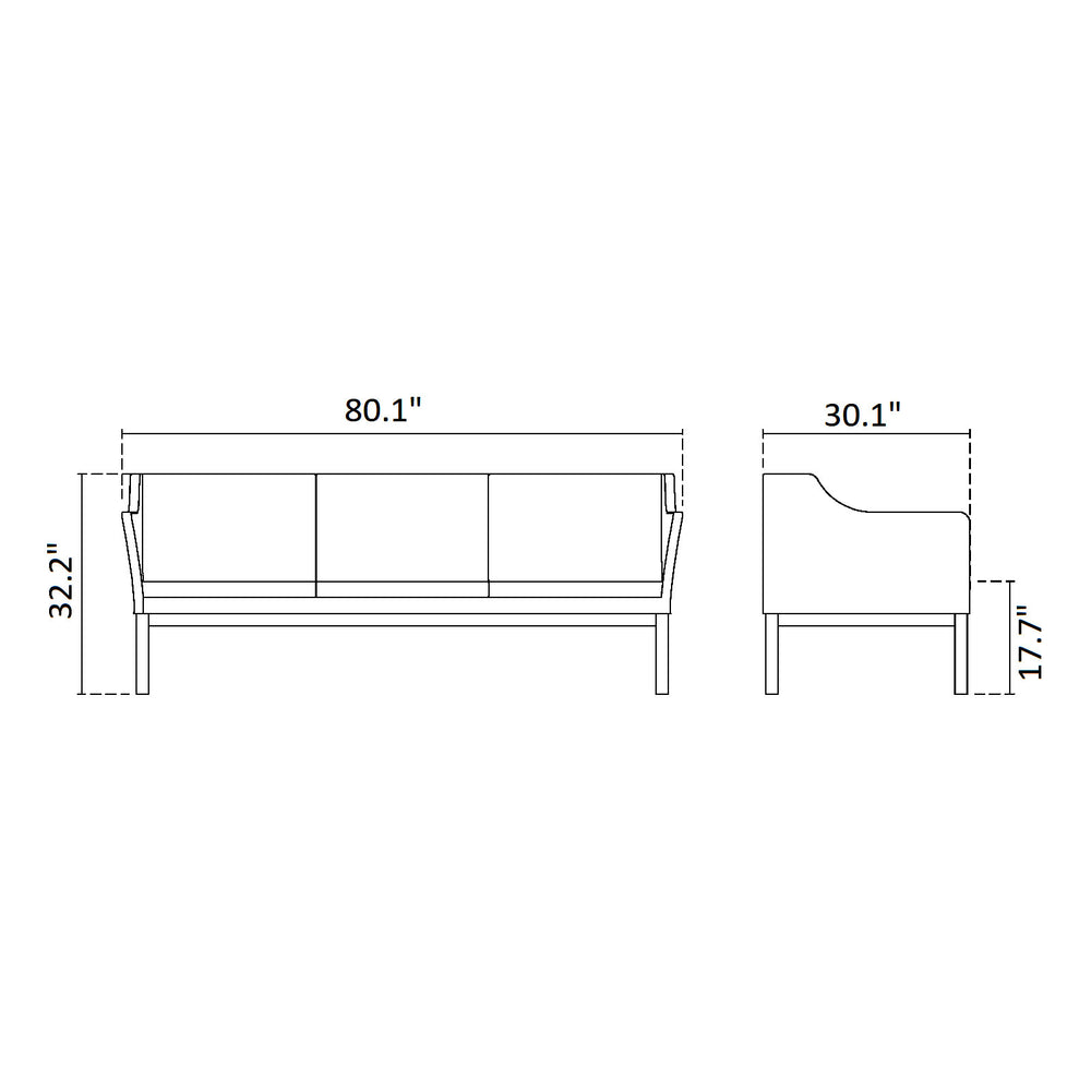 L43 MK46 3-Seater Sofa