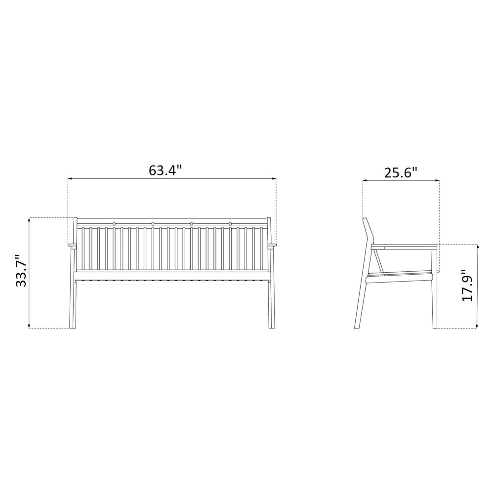 M11 Sammen Outdoor Bench