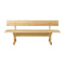 M16 Ermelunden Outdoor Bench  option Natural Pine