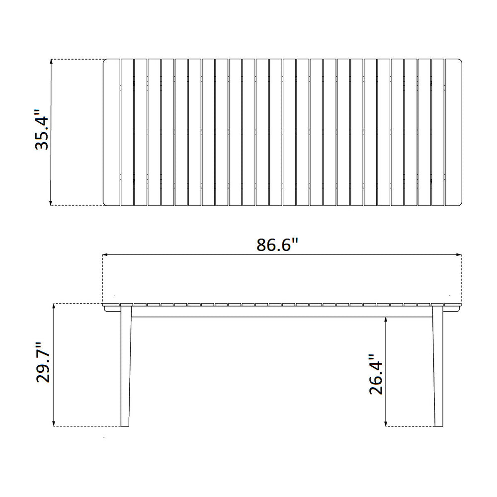 M2 Sammen Outdoor Dining Table