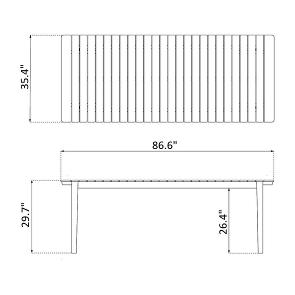 M2 Sammen Outdoor Dining Table