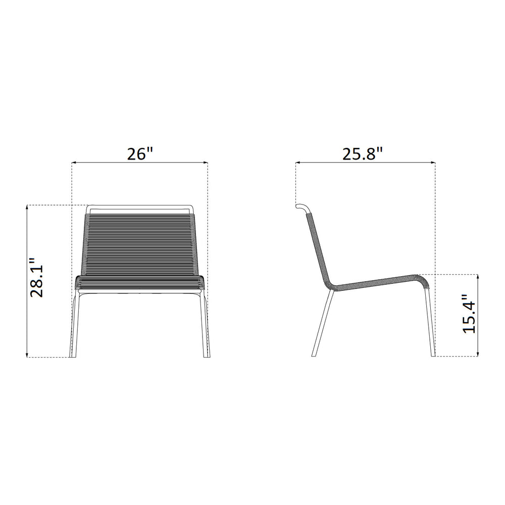 M20L Teglgaard Outdoor Lounge Chair