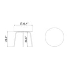 M21 Teglgaard Round Outdoor Dining Table
