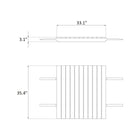 M3 Sammen Outdoor Extendable Dining Table