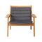 M6 Sammen Outdoor Lounge Chair  option Anthracite Grey Cushion