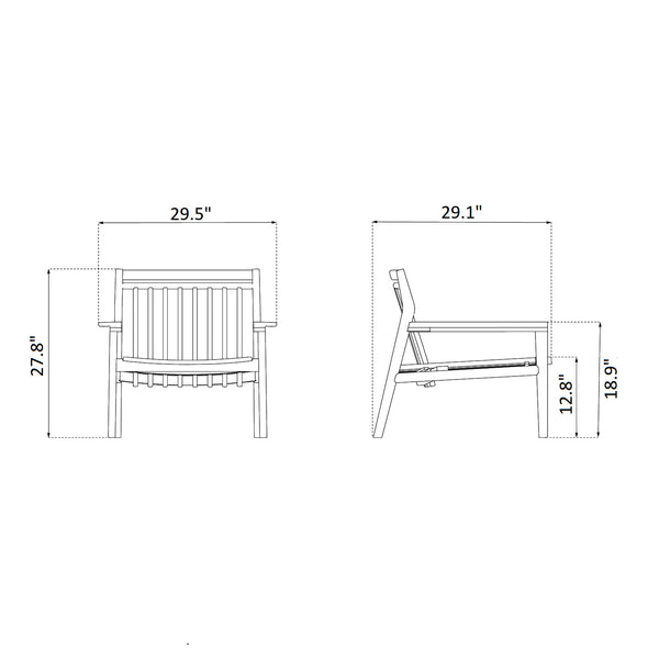 M6 Sammen Outdoor Lounge Chair