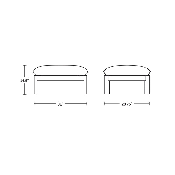 Felloe Outdoor Ottoman