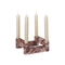 Newel Modular Candle Holder  option Rosso Levanto