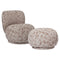 Rico Piccolo Lounge Chair  option Matching Pouf