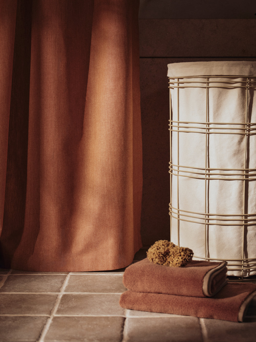 Chambray Shower Curtain